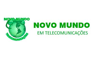 Logo da empresa Novo Mundo em Telecomunicações